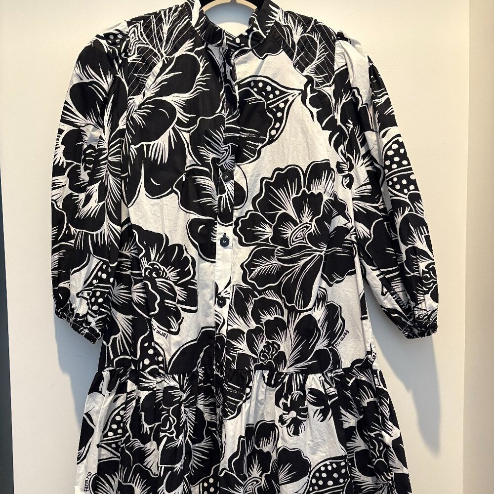 Farm Rio Black and White Dress